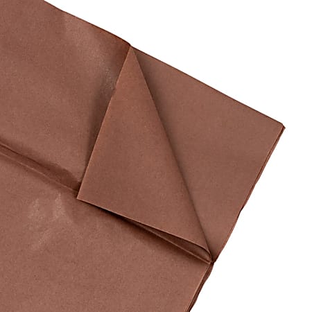 JAM Paper® Tissue Paper, 26H x 20W x 1/8D, Brown, Pack Of 10 Sheets